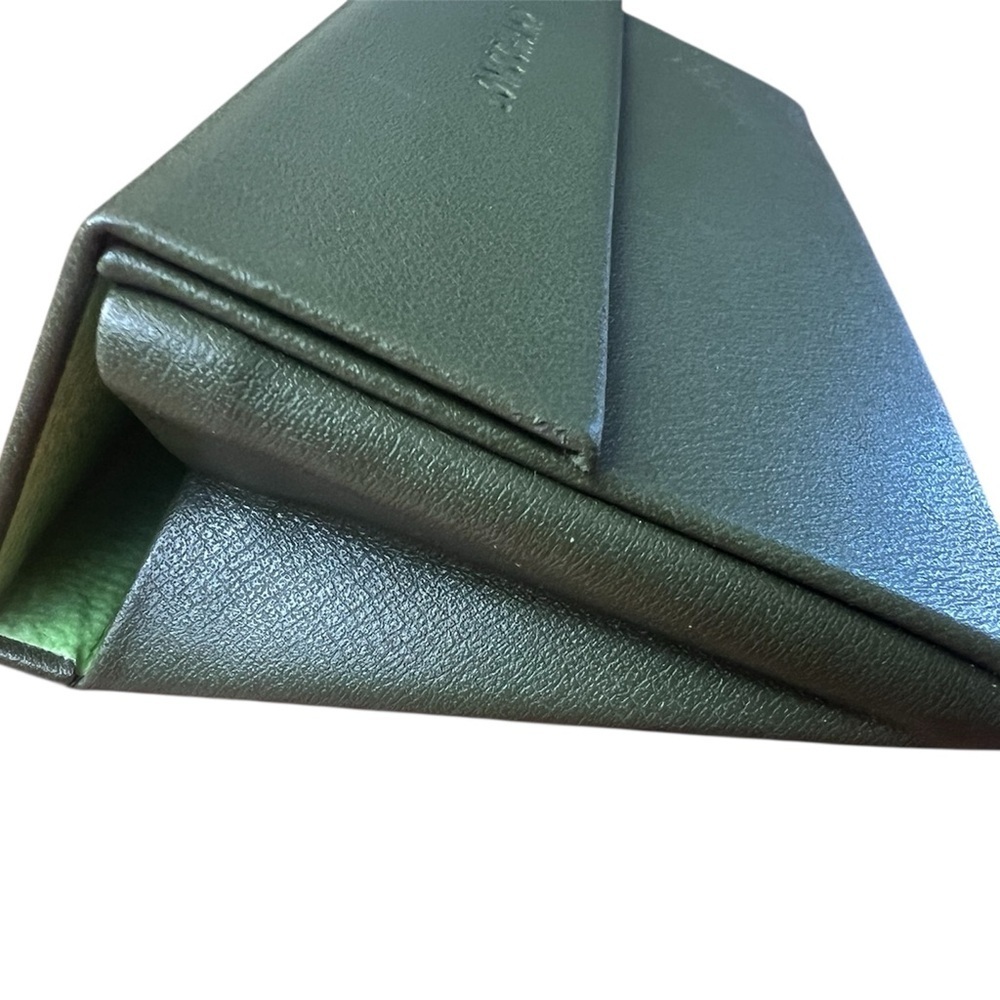 Longchamp Forest Green Collapsible Sunglasses Case Only - Picture 3 of 4